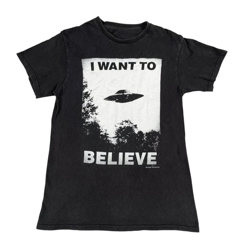 the X-Files 2015 I Want to Believe UFO T-Shirt Sz Small